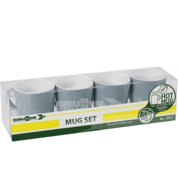 Kubki z melaminy - Mug Set ABS Sandhya Grey