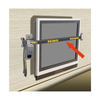 Pasek gumowany 2m x 18mm, czarny. 1 sztuka