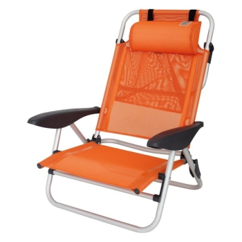 Krzesło plażowe Beach Chair Mallorca - EuroTrail orange