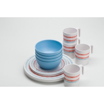 Flamefield zestaw obiadowy Just Stripes, 16 sztuk