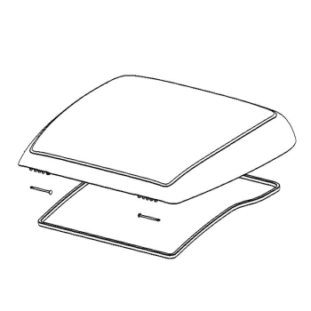 Szyba zamienna do Mini Heki Plus / Style bez uszczelki - Dometic BG1424 VE1