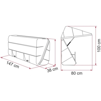 Pojemnik na bagażnik rowerowy Ultra-Box 360 - Fiamma 02801-01-