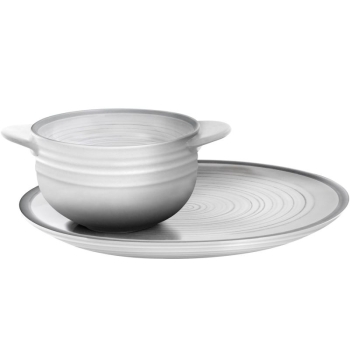 Miski na zupę ze spodkami z melaminy Soup Set Bellagio - Brunner