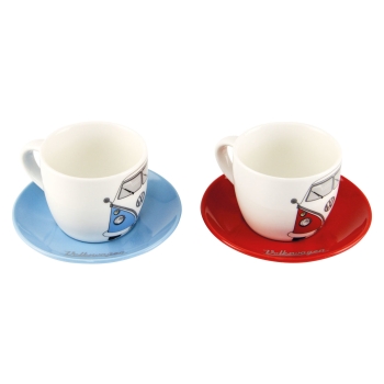 VW Collection T1 Bulli Espresso Filiżanki Zestaw 2 szt 100 ml