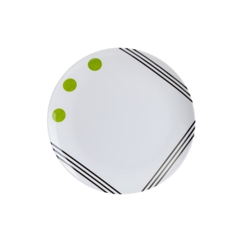 Talerz obiadowy Berger Dots z melaminy zielony 25 cm