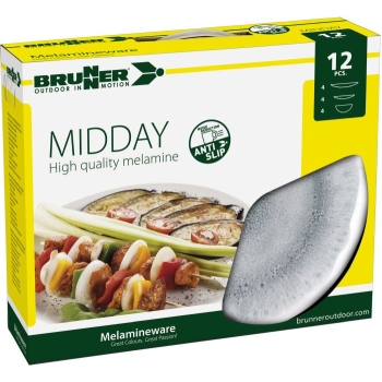 Zestaw obiadowy z melaminy Midday Pearl - Brunner