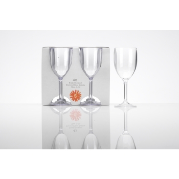 Flamefield Acrylic Wine Glasses – Zestaw 4 kieliszków do wina