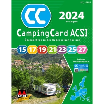 Karta kempingowa ACSI + przewodnik 2024 DE - ACSI 2024 CampingCard DE