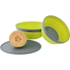 Zestaw Outwell Collaps Bowl & Colander Set - szaro/ciemno zielony