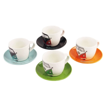 VW Collection T1 Bulli Espresso Filiżanki Zestaw 4 szt 100 ml