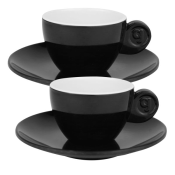 Zestaw filiżanek do espresso czarno białe 4el. Gimex