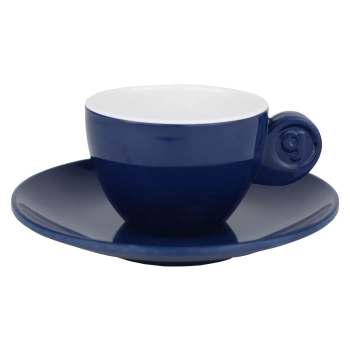 Zestaw filiżanek do espresso granatowo białe 4el. Gimex