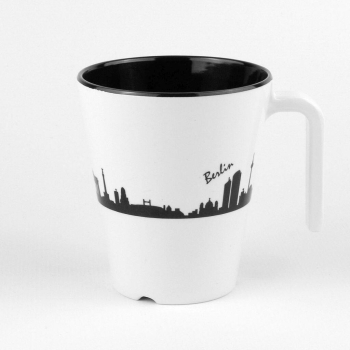 Kubek Sky Line Berlin czarno biały - Gimex