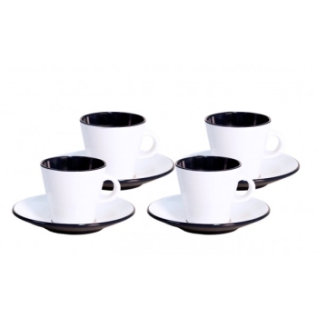 Zestaw do espresso 4el. Linea Black melamina Gimex