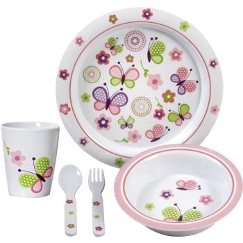 Zestaw obiadowy dla dzieci - Kid Set Butterfly Girl 3+ Brunner