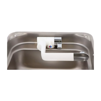 Kran składany Arona - zimna woda Biały/Chrom - Comet S2421.43.21