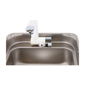 Kran składany Arona - zimna woda Biały/Chrom - Comet S2421.43.21