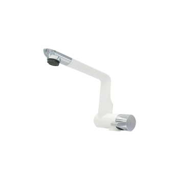 Kran składany Arona - zimna woda Biały/Chrom - Comet S2421.43.21