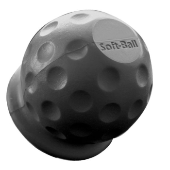 Nakładka na hak - czarna/czerwona Soft Ball - Alko
