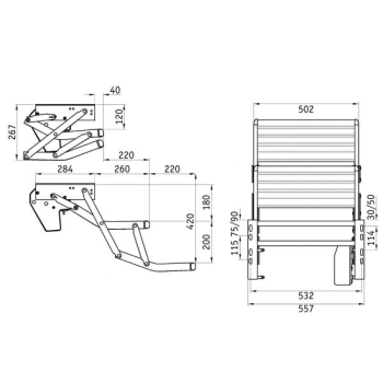 Stopień wejściowy podwójny elektryczny Double Step 12V 500 - Thule