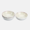 Flamefield zestaw obiadowy z melaminy RUSTIC PEARL