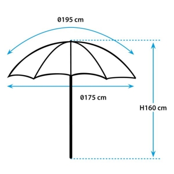 Parasol namiot plażowy 2w1 Beach Parsol XL 200 - Brunner 0113010N.C28