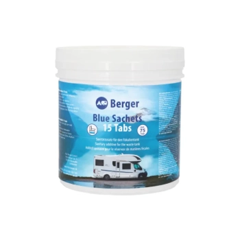 Berger Fresh Blue Saszetki Dodatek Sanitarny 15 Tabletek