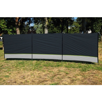 Parawan Dune z 3 elementami, 500x140 cm, antracyt