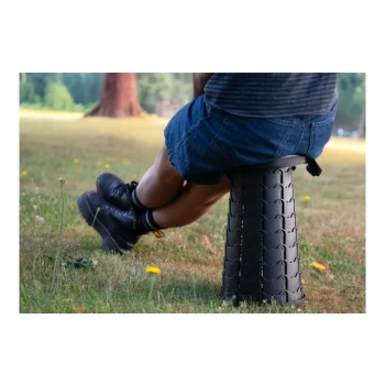 Taboret teleskopowy w kolorze czarnym Berger