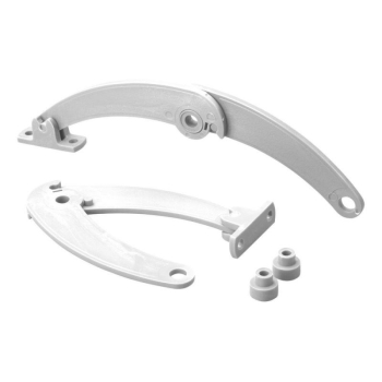 Zawias meblowy podnośnik blokada drzwiczek jasnoszary - Fawo