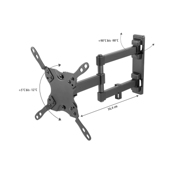 Uchwyt ścienny Berger Full-motion do telewizorów o przekątnej od 13 do 42 cali