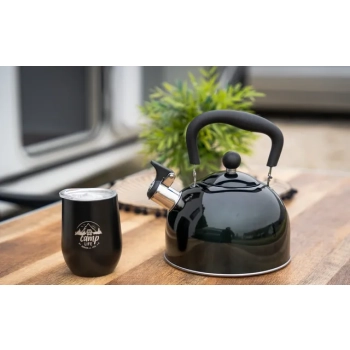 Czajnik wodny Berger z gwizdkiem sygnałowym, czarny, 2,2 litra