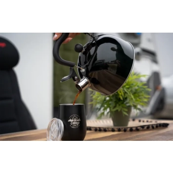 Czajnik wodny Berger z gwizdkiem sygnałowym, czarny, 2,2 litra